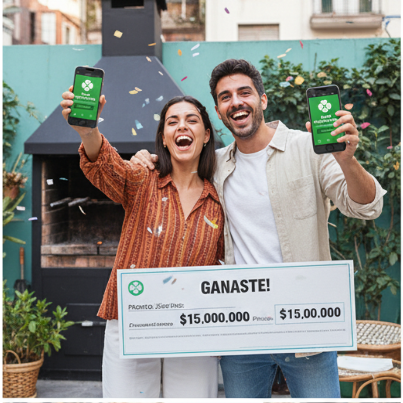 Foto de uma mulher latina sorrindo com um ticket